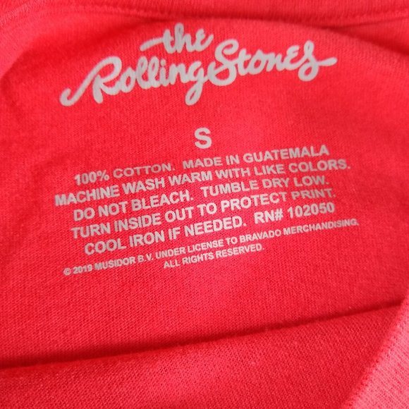 New The Rolling Stones Crop Short Sleeve Shirt - Picture 5 of 7